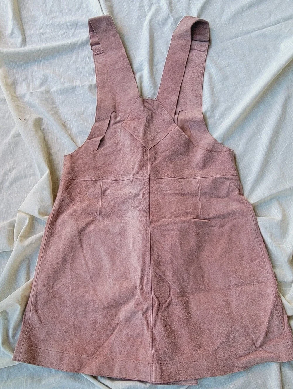 Free People Canyonlands Suede Leather Jumper Dress **missing Buttons*Pls Read